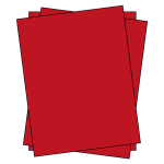 Red construction paper
